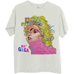 Lady Gaga Unisex T-Shirt: Colour Sketch