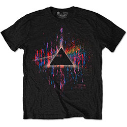 Pink Floyd Unisex T-Shirt: Dark Side of the Moon Pink Splatter
