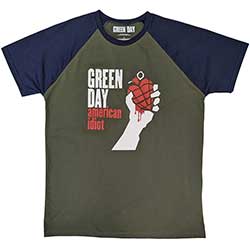 Green Day Unisex Raglan T-Shirt: American Idiot