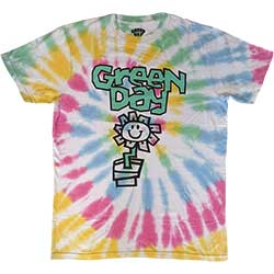 Green Day Unisex T-Shirt: Flower Pot (Wash Collection)