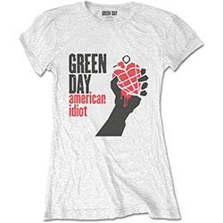 Green Day Ladies T-Shirt: American Idiot