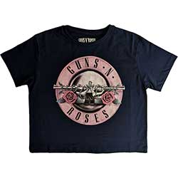 Guns N' Roses Ladies Crop Top: Classic Logo