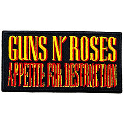 Guns N' Roses Standard Woven Patch: Appetite for Destruction