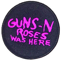 Guns N' Roses Standard Woven Patch: Was Here