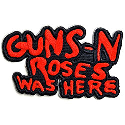 Guns N' Roses Standard Woven Patch: Cut Out Was Here