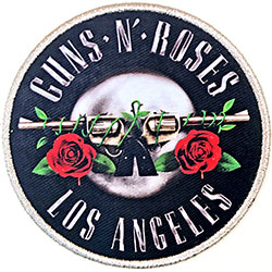 Guns N' Roses Standard Printed Patch: Los Angeles Silver