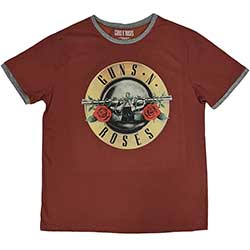 Guns N' Roses Unisex Ringer T-Shirt: Classic Logo