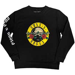 Guns N' Roses Unisex Sweatshirt: Classic Logo (Sleeve Print)