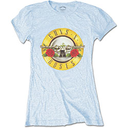 Guns N' Roses Ladies T-Shirt: Classic Bullet Logo (Skinny Fit)