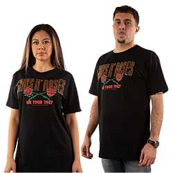 Guns N' Roses Unisex T-Shirt: 87 Tour (Embellished)
