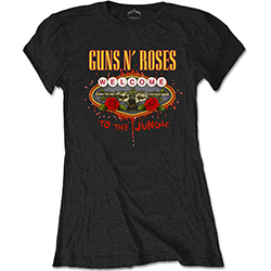 Guns N' Roses Ladies T-Shirt: Welcome to the Jungle