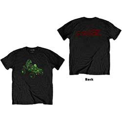Gorillaz Unisex T-Shirt: Group Green Geep (Back Print)