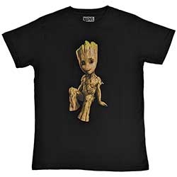 Marvel Comics Unisex T-Shirt: Guardians of the Galaxy Groot Perch