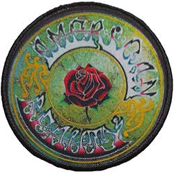 Grateful Dead Standard Printed Patch: American Beauty Circle