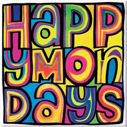 Happy Mondays Fridge Magnet: Dayglo Logo