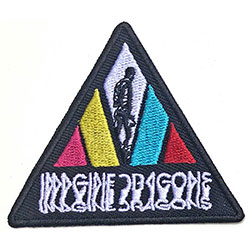 Imagine Dragons Standard Woven Patch: Blurred Triangle Logo