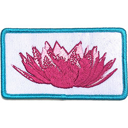 Imagine Dragons Standard Woven Patch: Lotus Flower