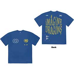 Imagine Dragons Unisex T-Shirt: Lyrics (Back Print)