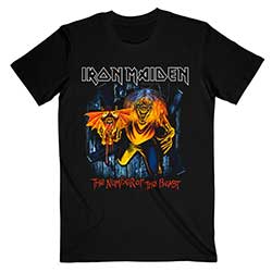 Iron Maiden Unisex T-Shirt: Number Of The Beast Eddie Panel Burst