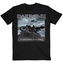 Iron Maiden Unisex T-Shirt: The Writing on the Wall Single Cover