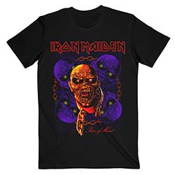 Iron Maiden Unisex T-Shirt: Piece of Mind Multi Head Eddie
