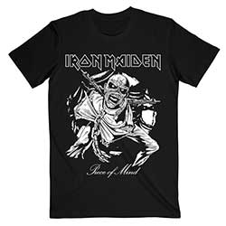 Iron Maiden Unisex T-Shirt: Piece of Mind Mono Eddie