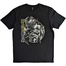 Iron Maiden Unisex T-Shirt: The Future Past Tour '23 Greyscale