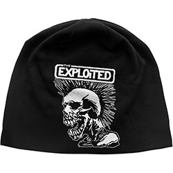 The Exploited Unisex Beanie Hat: Mohican Skull