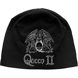 Queen Unisex Beanie Hat: Queen II Crest