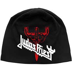 Judas Priest Unisex Beanie Hat: Logo & Fork