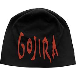 Gojira Unisex Beanie Hat: Logo JD Print (Discharge Printing) 
