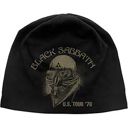 Black Sabbath Unisex Beanie Hat: Us Tour '78 JD Print