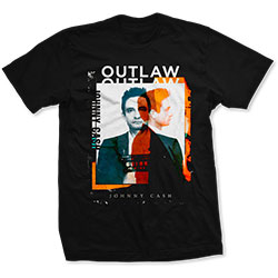 Johnny Cash Unisex T-Shirt: Outlaw Photo