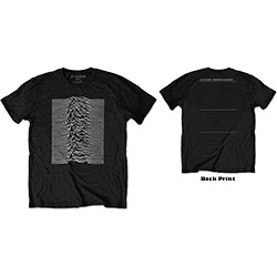 Joy Division Unisex T-Shirt: Unknown Pleasures (Back Print)