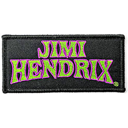 Jimi Hendrix Standard Woven Patch: Arched Logo