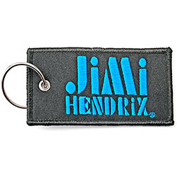 Jimi Hendrix Keychain: Stencil Logo (Double Sided Patch)