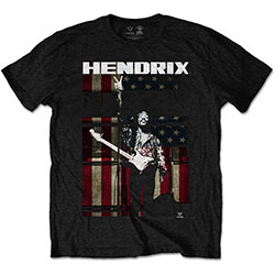 Jimi Hendrix Unisex T-Shirt: Peace Flag