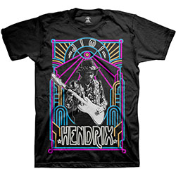 Jimi Hendrix Unisex T-Shirt: Electric Ladyland Neon