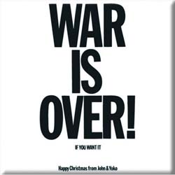 John Lennon Fridge Magnet: War is Over