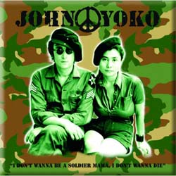 John Lennon Fridge Magnet: Soldier