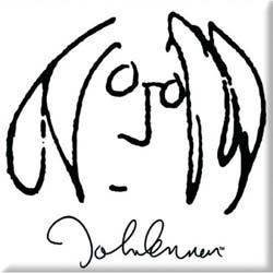 John Lennon Fridge Magnet: Self Portrait