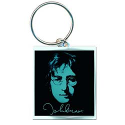 John Lennon Keychain: Photo (Enamel In-fill)