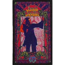 Janis Joplin Standard Printed Patch: Floral Flame