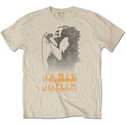 Janis Joplin Unisex T-Shirt: Working The Mic
