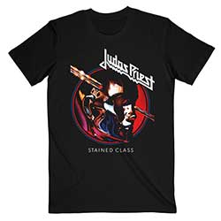 Judas Priest Unisex T-Shirt: Stained Class Album Circle