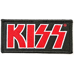 KISS Standard Woven Patch: Red Logo