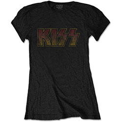 KISS Ladies T-Shirt: Vintage Classic Logo