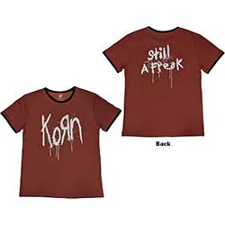 Korn Unisex Ringer T-Shirt: Logo (Back Print)
