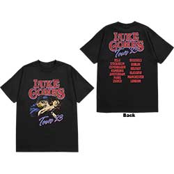 Luke Combs Unisex T-Shirt: Tour '23 Smashing Beer (Back Print & Ex-Tour)