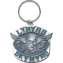 Lynyrd Skynyrd Keychain: Biker Patch Logo (Die-cast Relief)